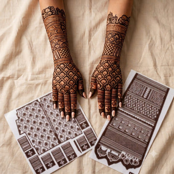 Lotus Bridal Mehendi Stencil By Suhyn - L26