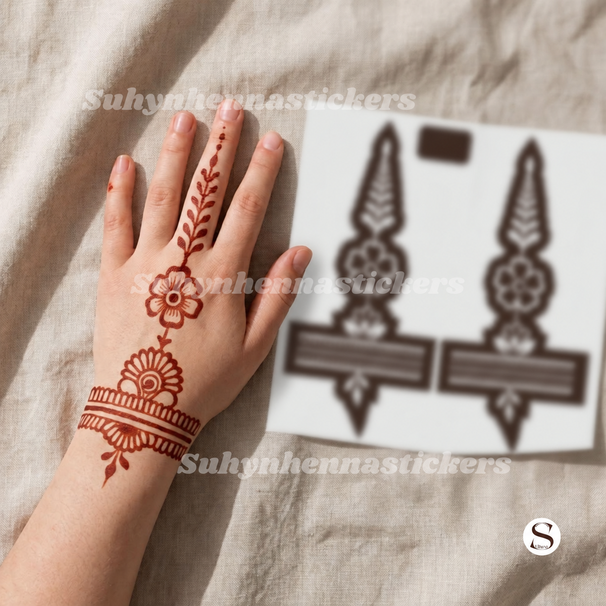 Kids Floral Mehendi Stencil By Suhyn - K5
