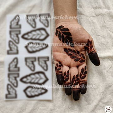 Simple Leaf Henna Sticker By Suhyn - S4