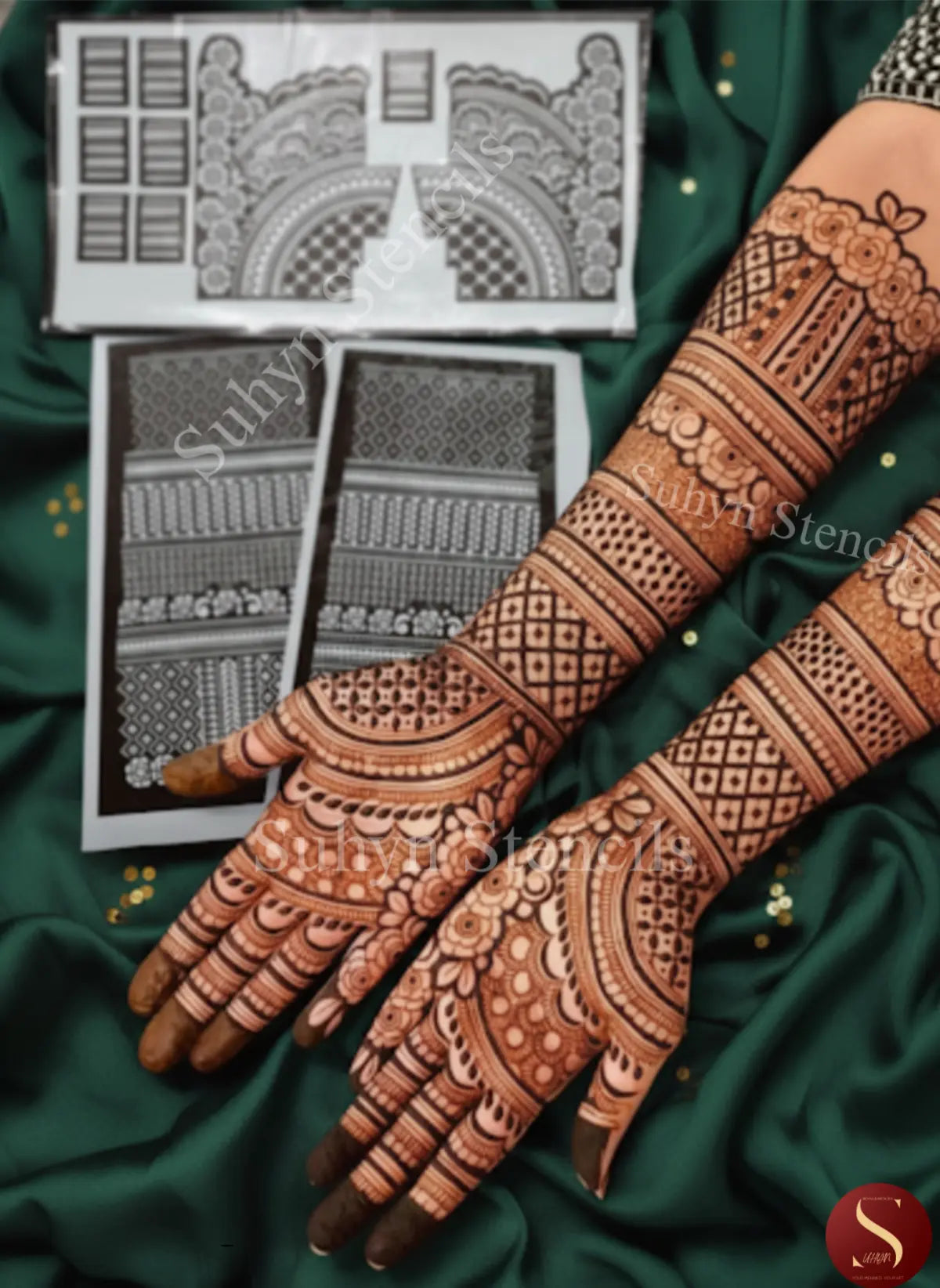 Bridal Arabic full hand floral Mehendi Sticker by Suhyn